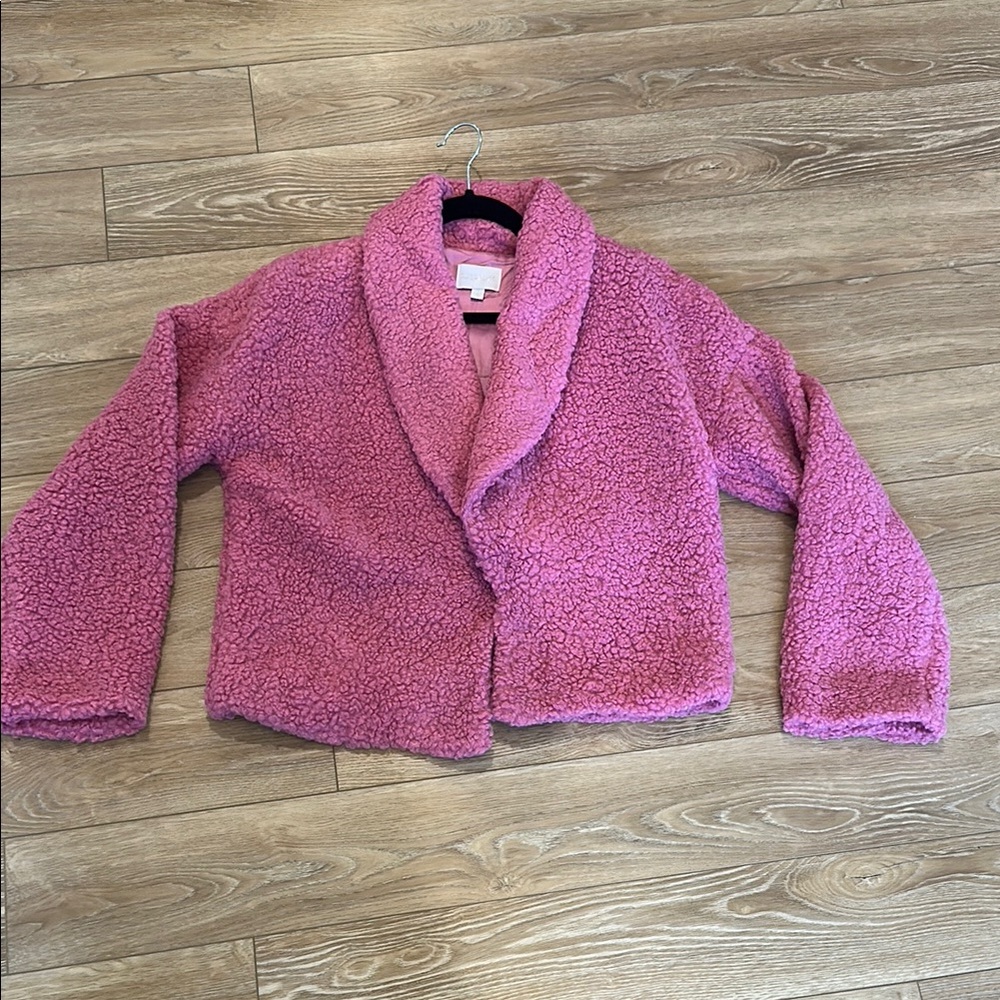 Cozy Pink Sherpa Jacket